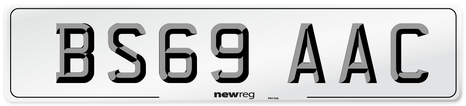 BS69 AAC Number Plate from New Reg